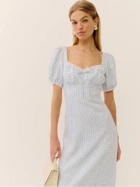 NWT Reformation Cherise Linen Dress